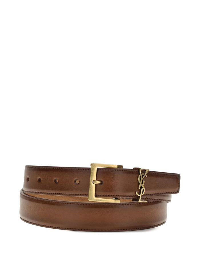 Saint Laurent Belts Ruby Rust