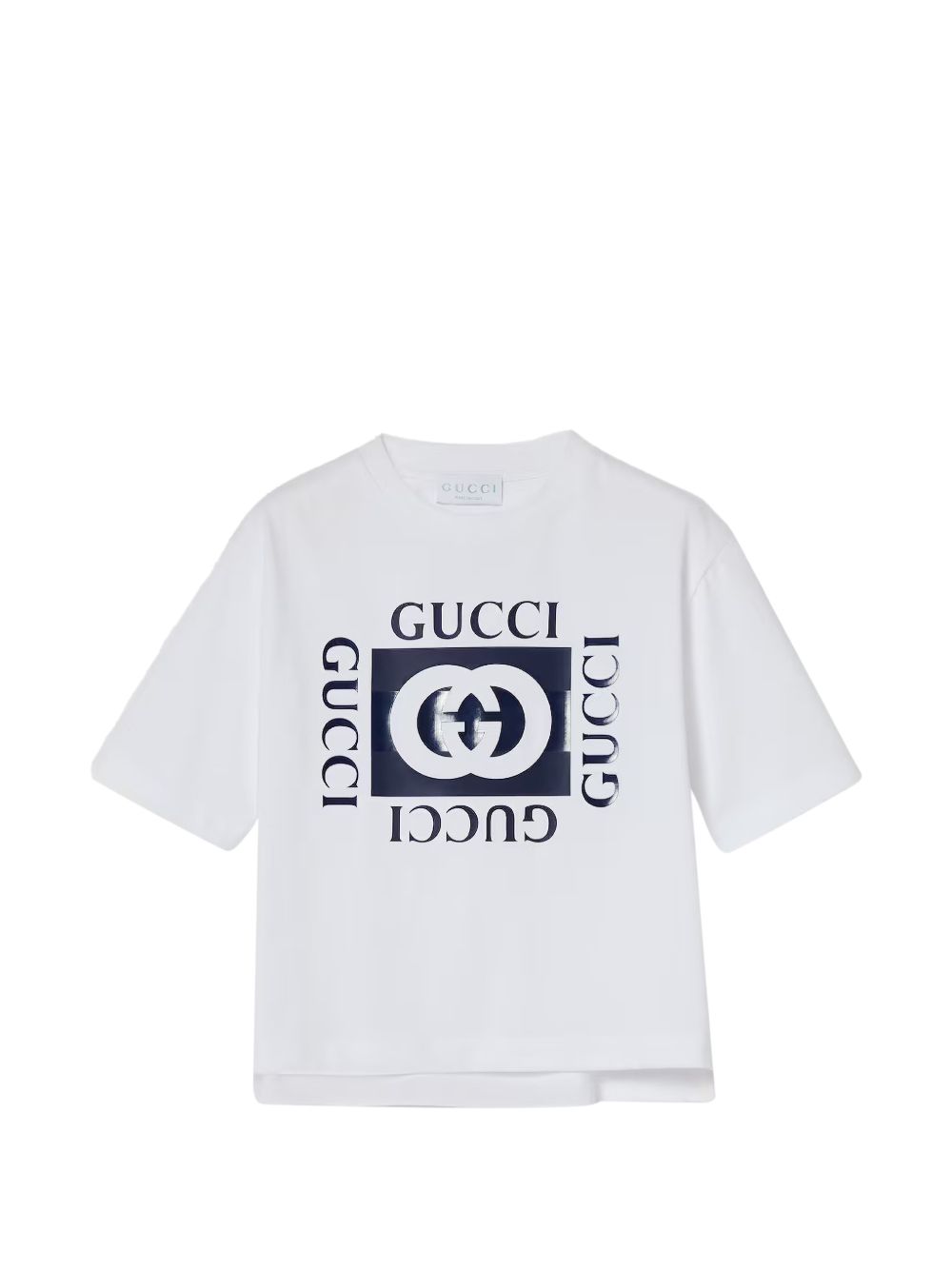 GUCCI KIDS T-shirts and Polos Optic White/blue