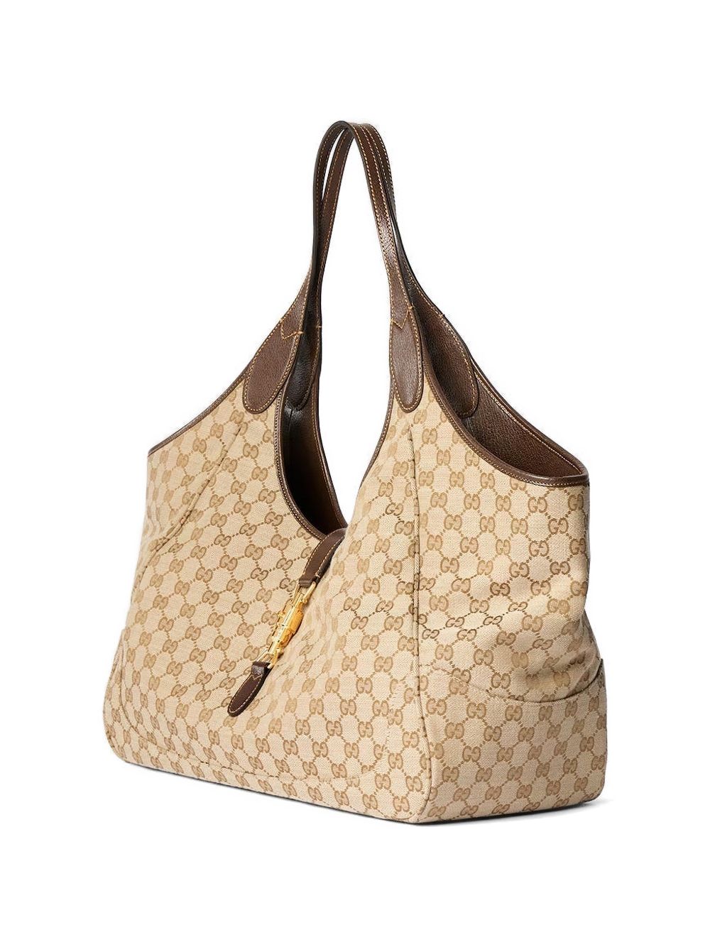 Gucci Bags Vintag.sand/dk Brown