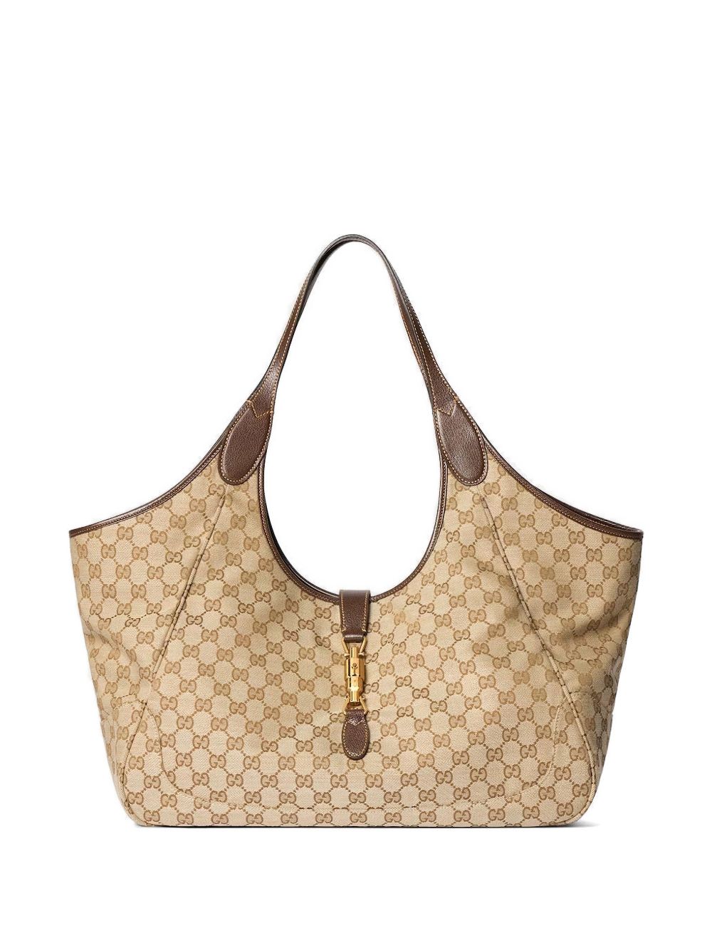Gucci Bags Vintag.sand/dk Brown