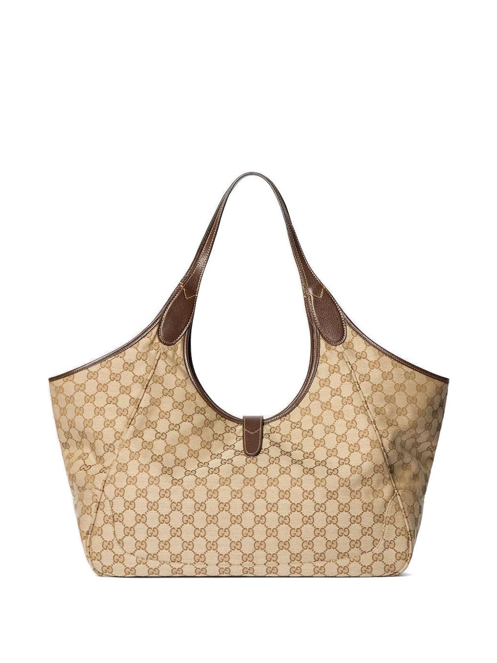 Gucci Bags Vintag.sand/dk Brown