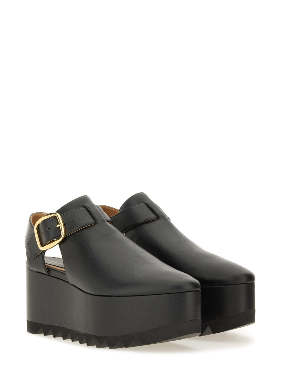 Elyse Sandal With Platform Black Vegea