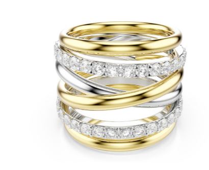 Swaroski Bijoux Gold/silver