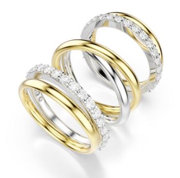 Swaroski Bijoux Gold And Silver