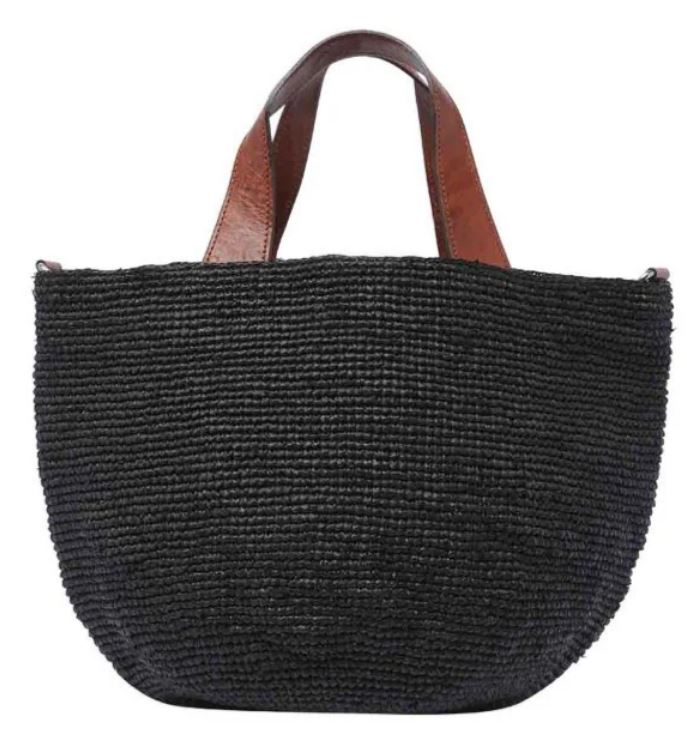 IBELIV Bags Black Raffia