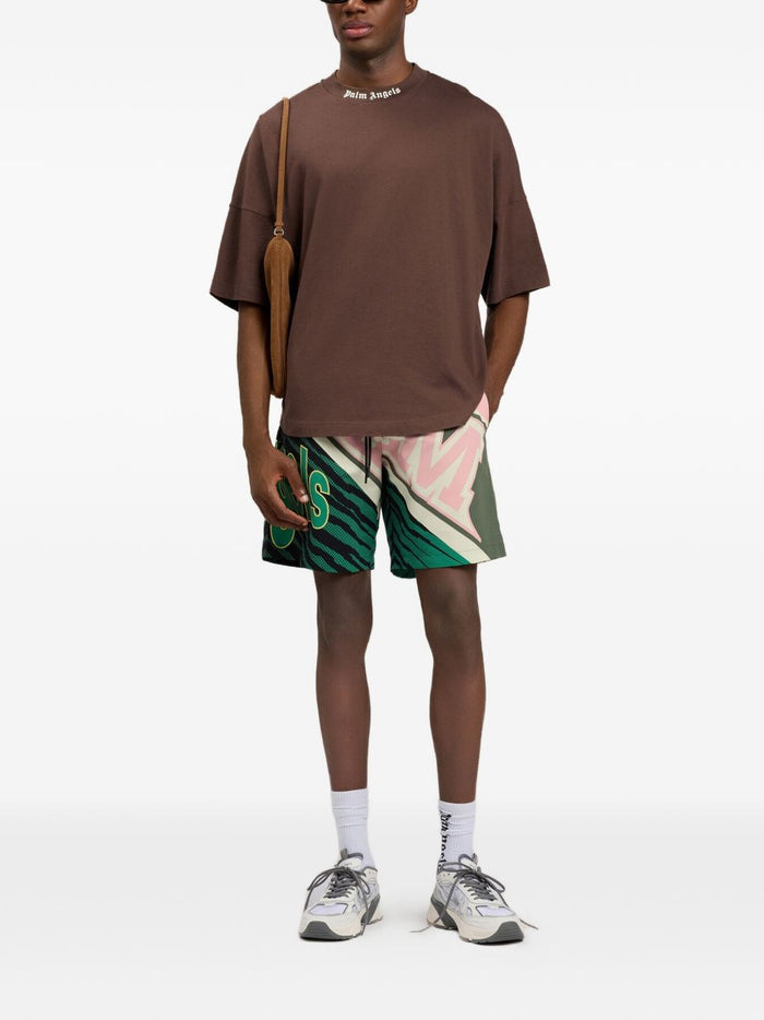 Palm Angels T-shirts and Polos Brown Off White