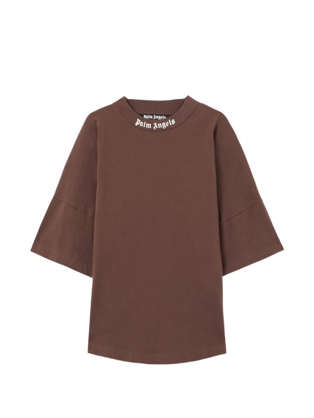 Palm Angels T-shirts and Polos Brown Off White