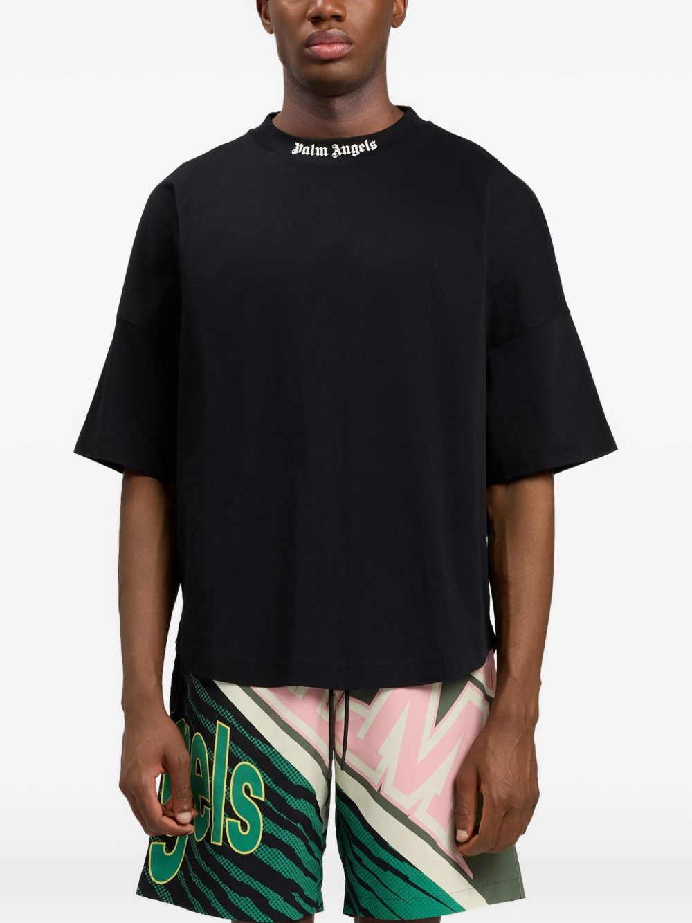 Palm Angels T-shirts and Polos Black Off White