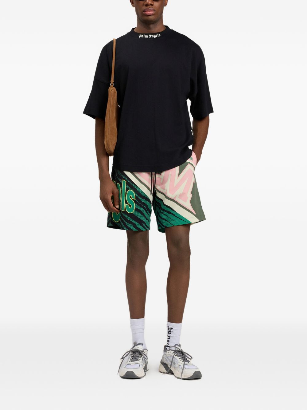 Palm Angels T-shirts and Polos Black Off White