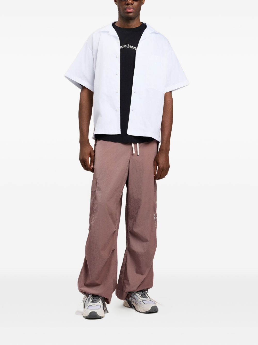 Palm Angels T-shirts and Polos Black Off White