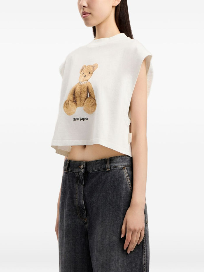 Palm Angels Top Off White Brown