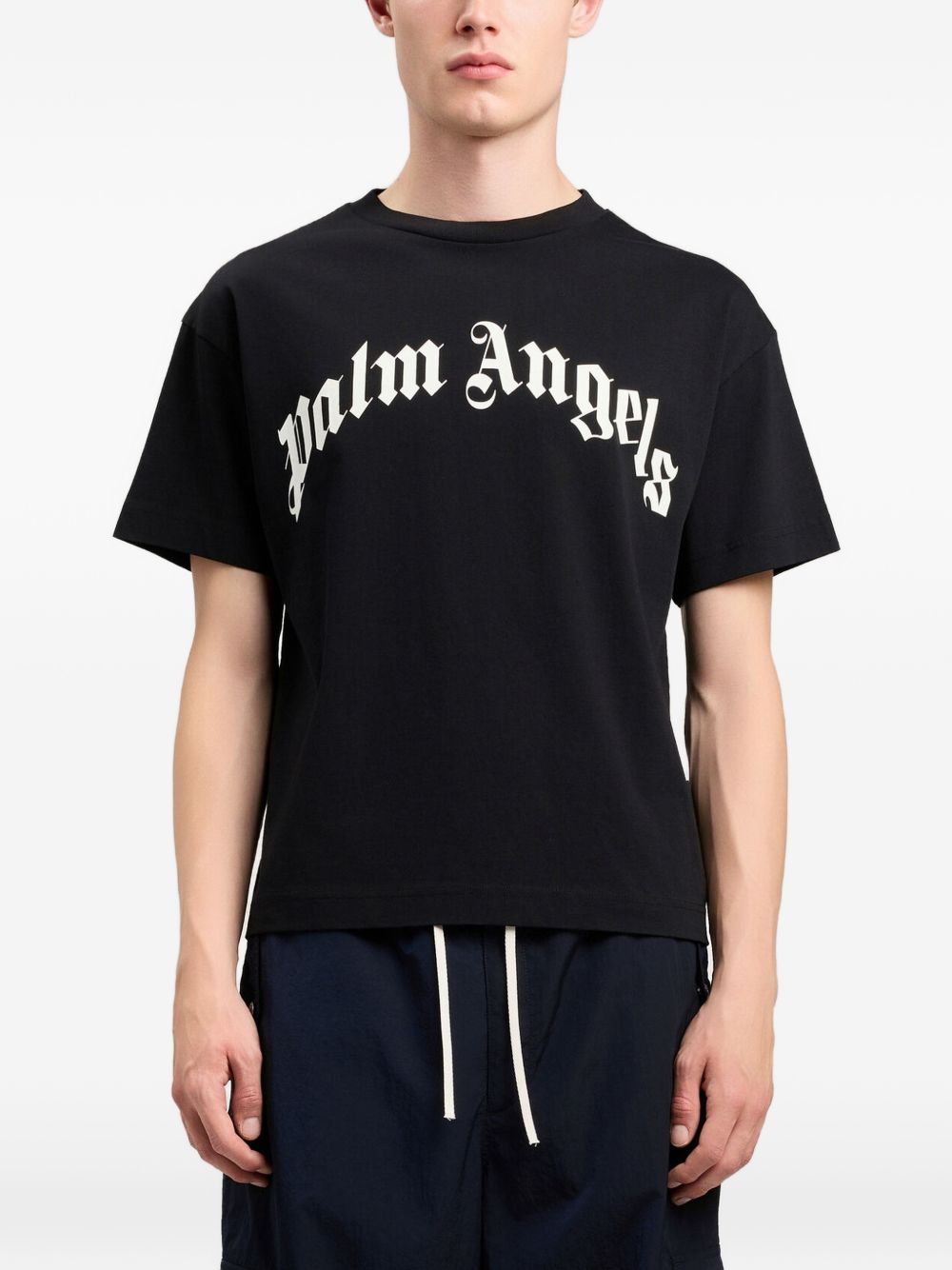 Palm Angels T-shirts and Polos Black Off White