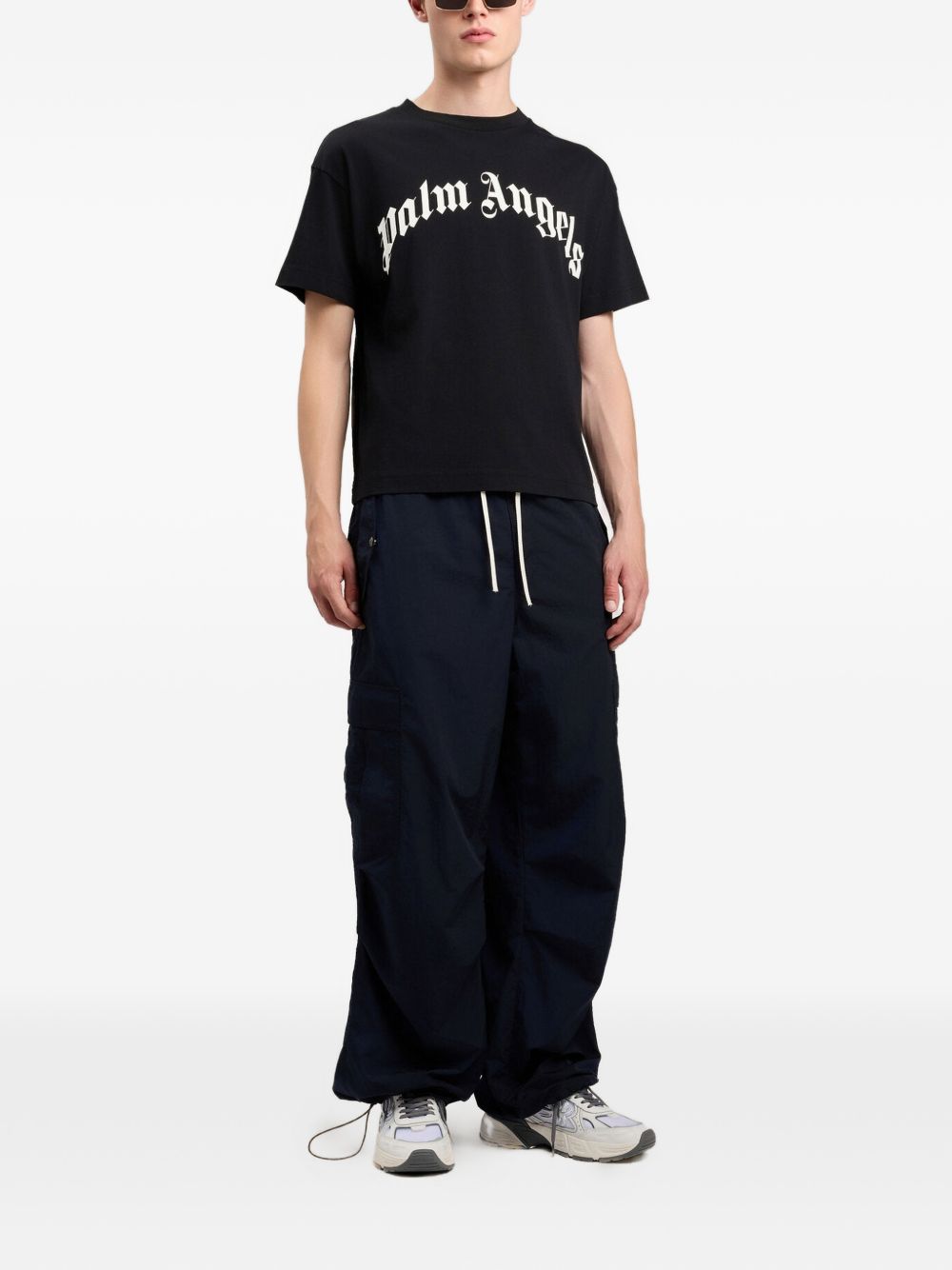 Palm Angels T-shirts and Polos Black Off White