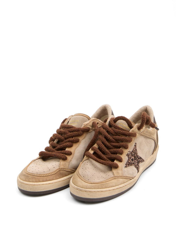 Golden Goose Flat Shoes Beige/brown Fab Oth Mat
