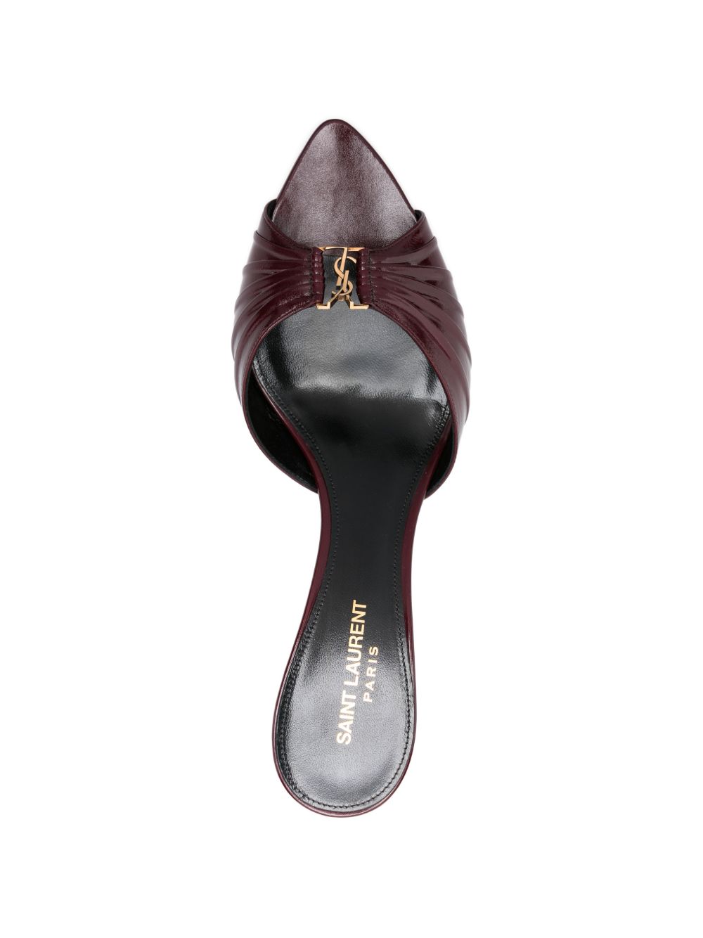 Saint Laurent Flat shoes Vintage Bordeaux