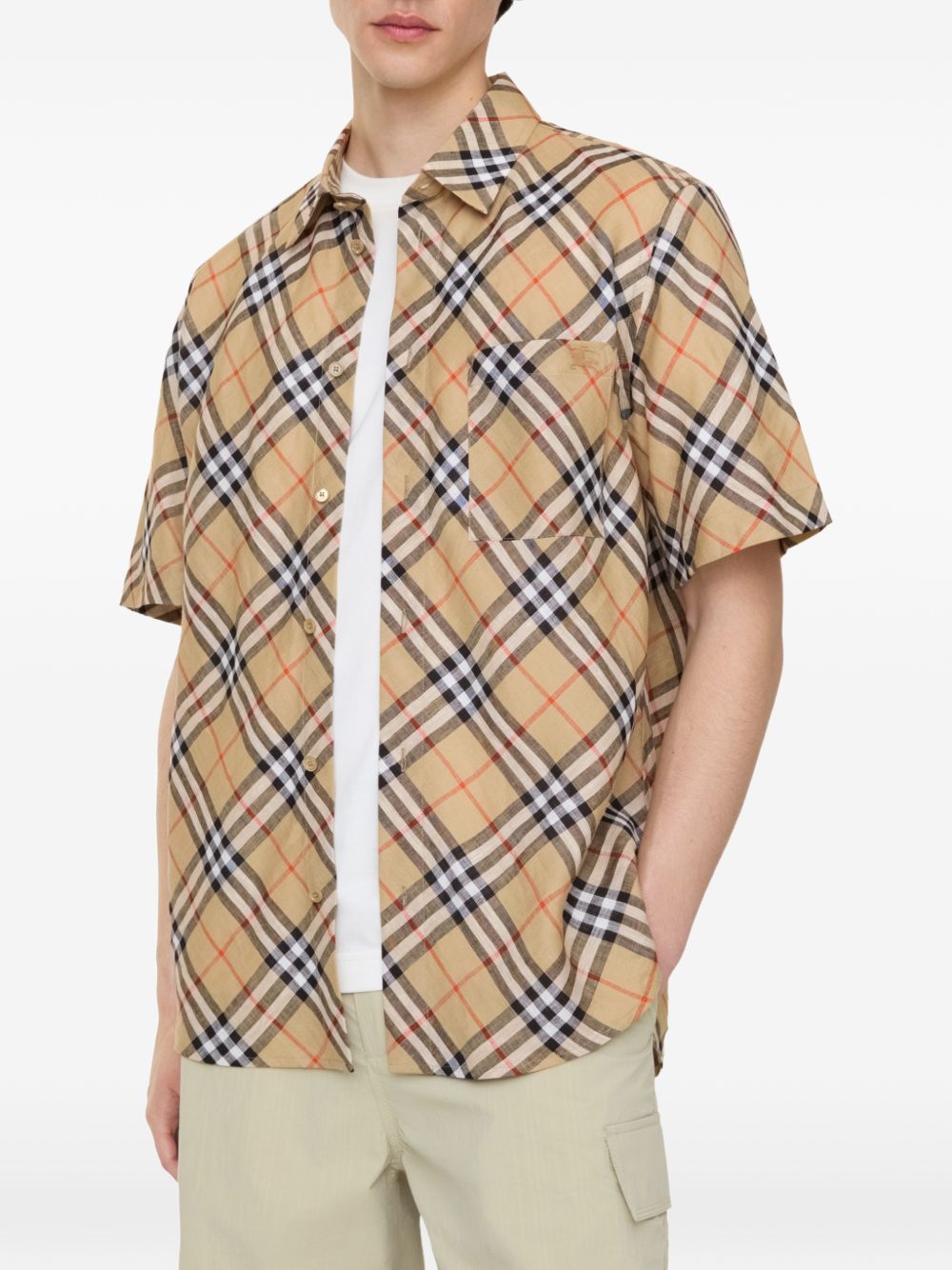 Burberry Shirts Sand Check