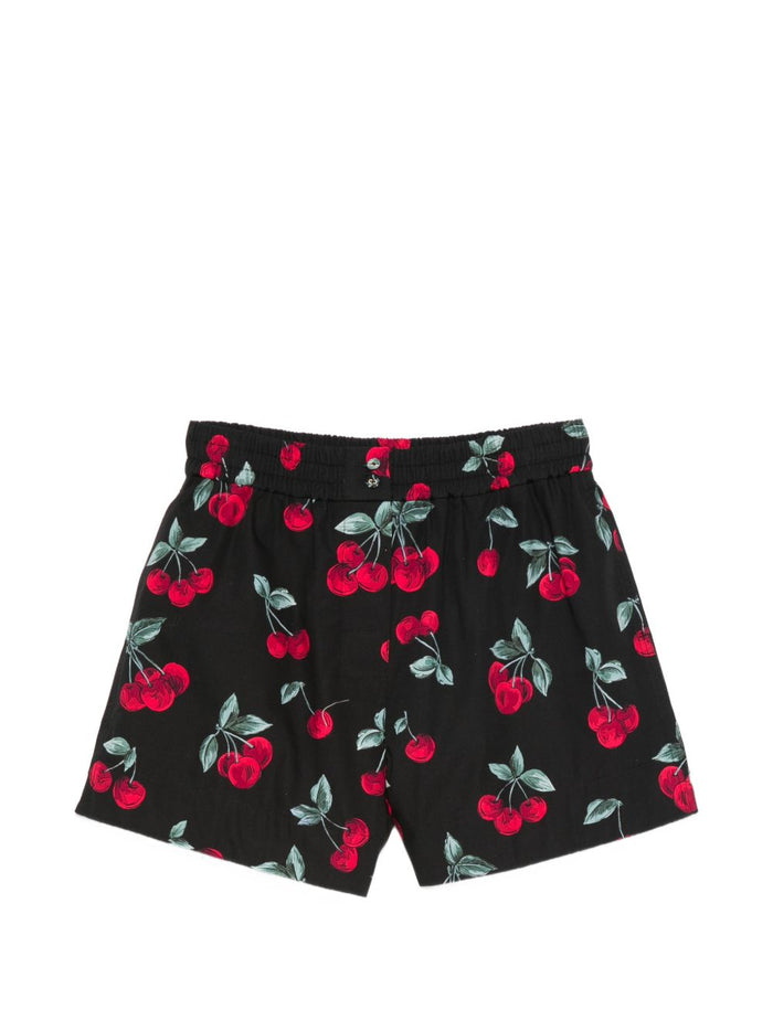 Twin-Set Shorts Black/red