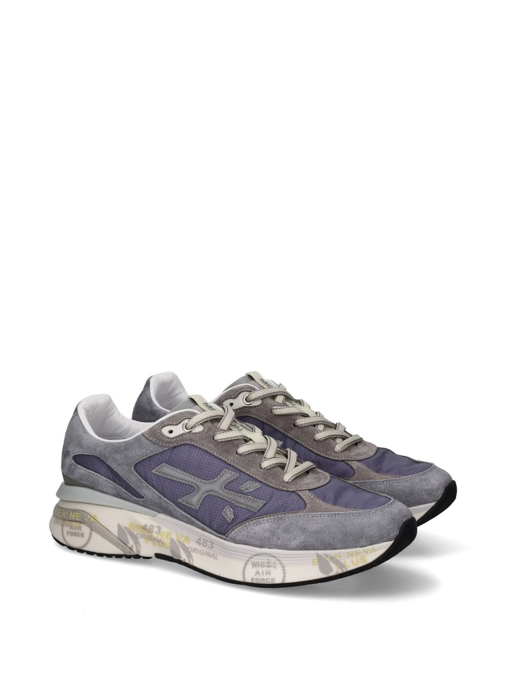 Premiata Flat shoes Grey Suede