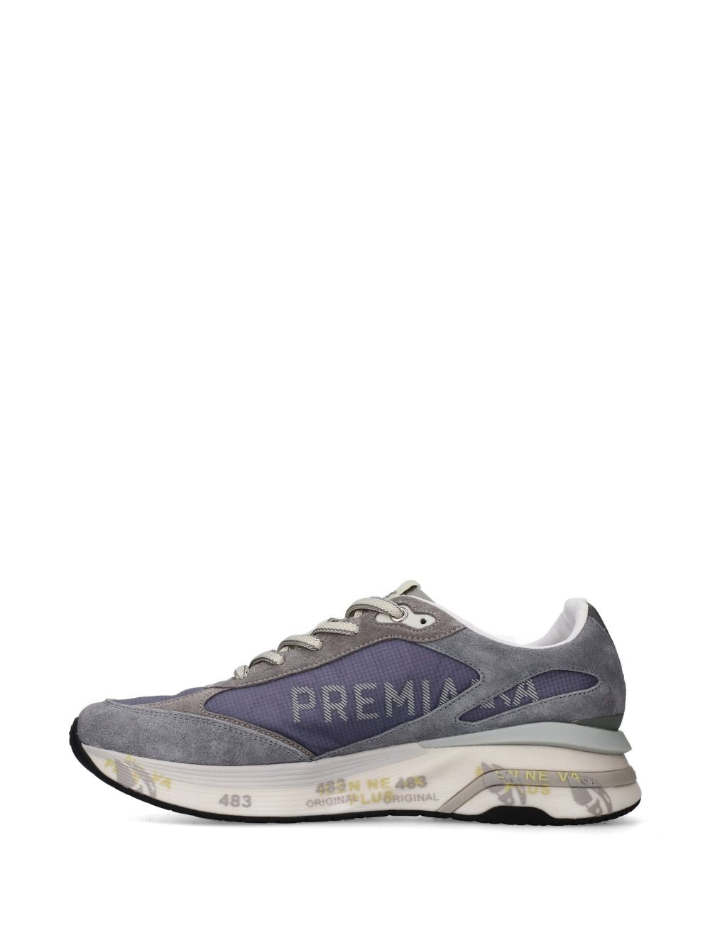 Premiata Flat shoes Grey Suede