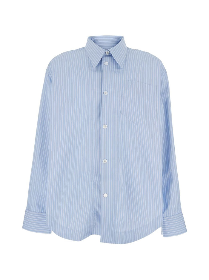 Ami Shirts Bleu Cachemire/blanc