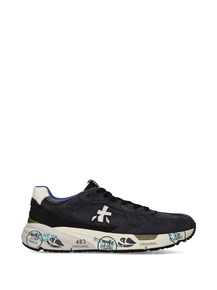 Premiata Flat Shoes Dark Grey Suede