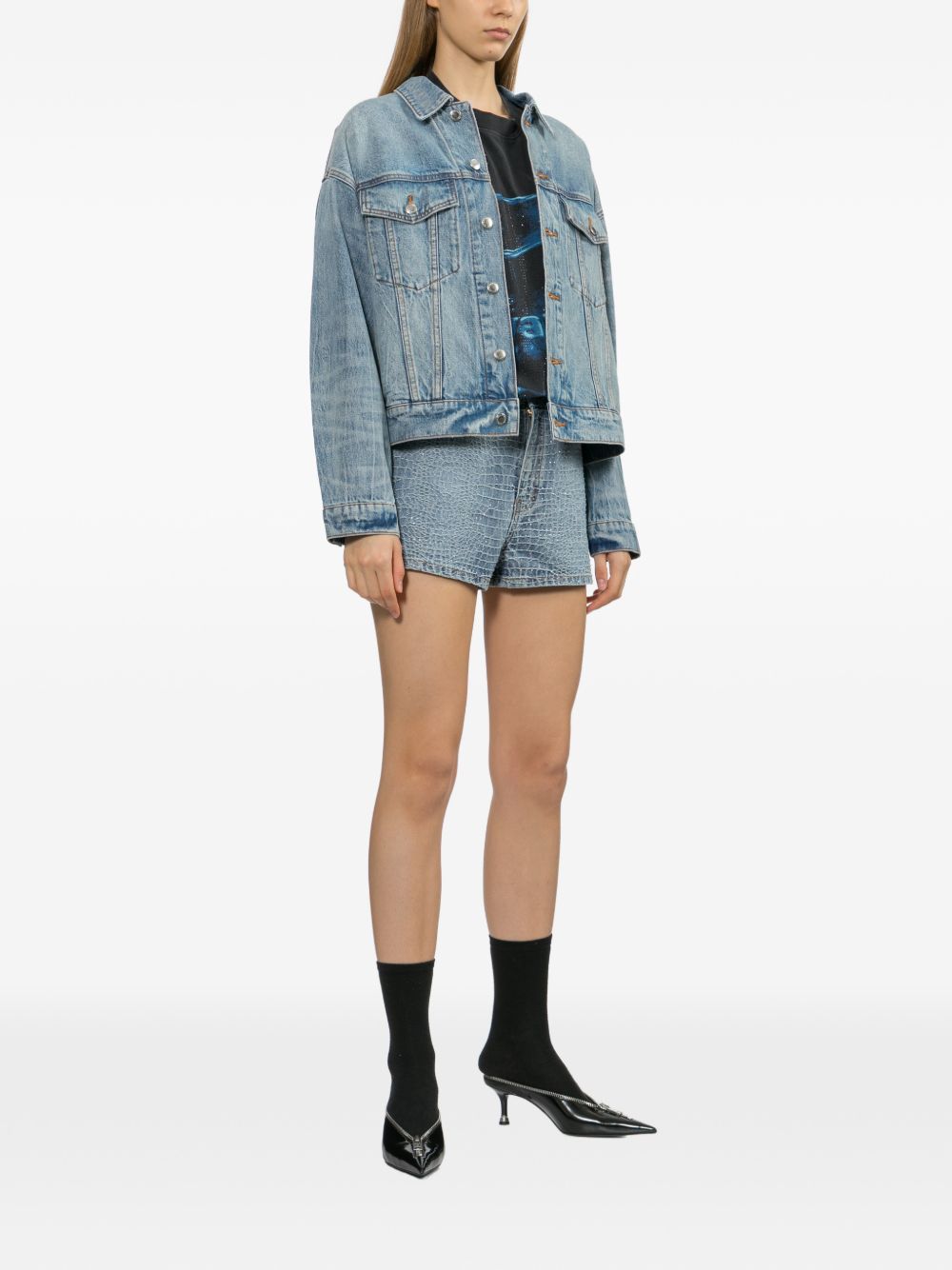 SELF PORTRAIT Shorts Blue