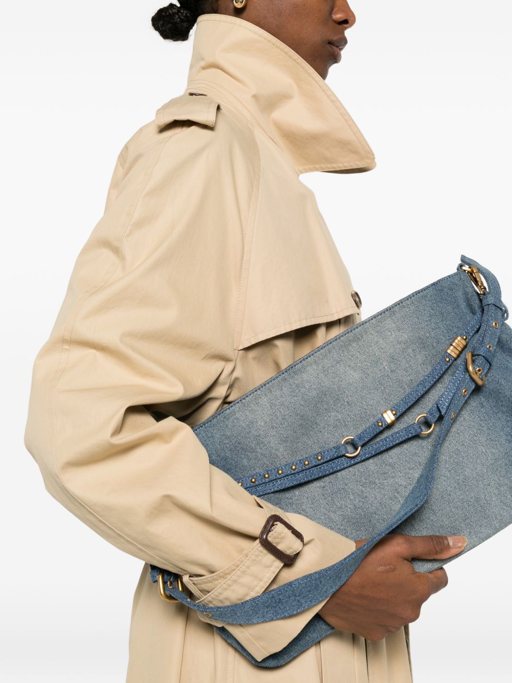 Pinko Bags Denim Oro Co Pl