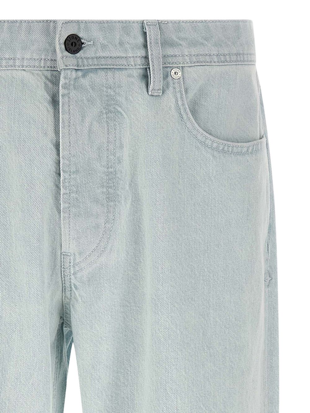 Stone Island Trousers Blue Extra Bleach