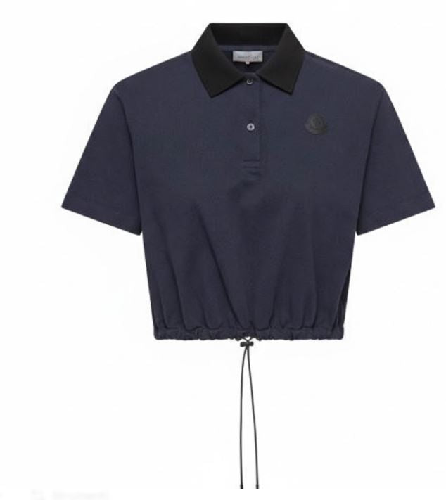 Moncler T-shirts and Polos Navy Blue