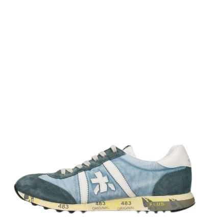 Premiata Flat Shoes Light Blue Suede