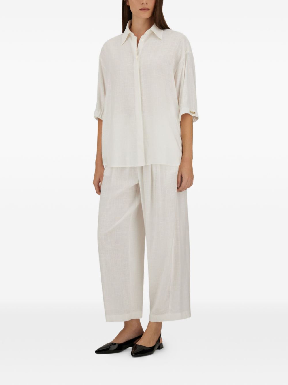 Herno Trousers White