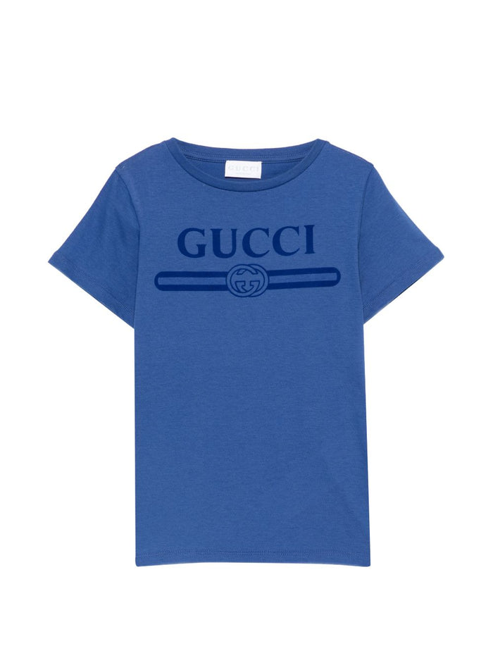 GUCCI KIDS T-shirts and Polos Vivid Avio