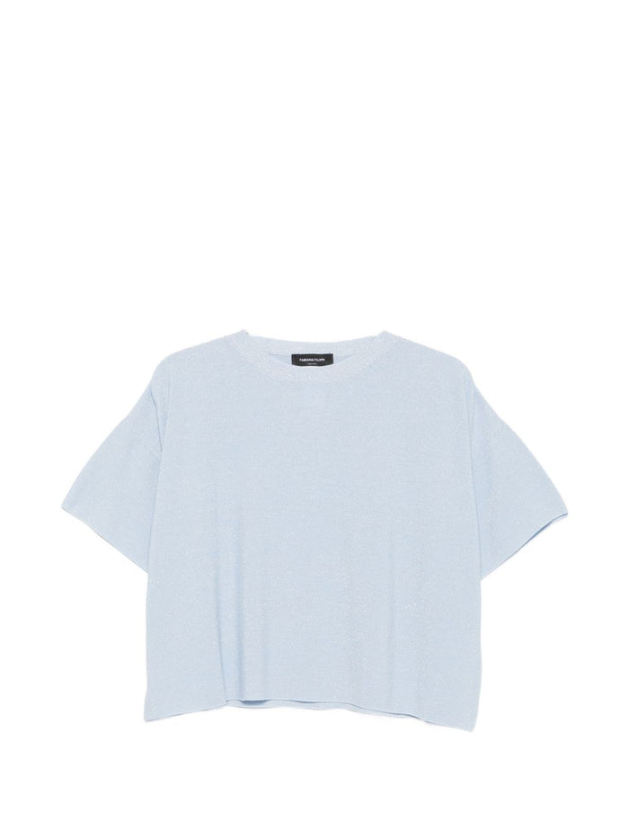 Fabiana Filippi T-shirts and Polos Azzurro Cielo Co Vi Pl