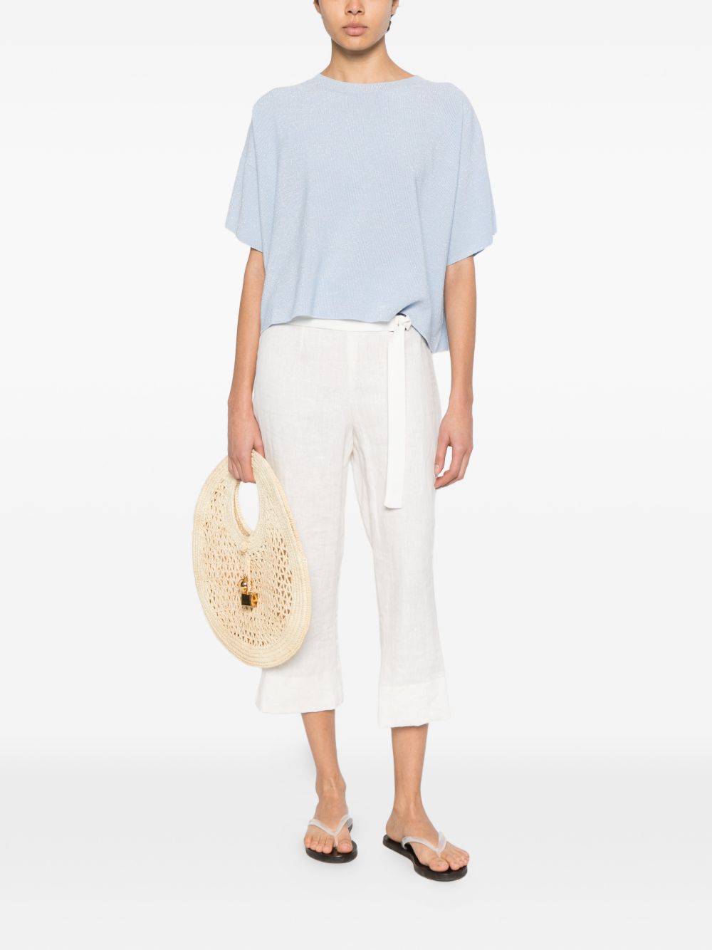 Fabiana Filippi T-shirts and Polos Azzurro Cielo Co Vi Pl