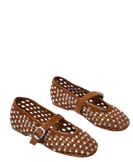 Steve Madden Flat shoes Chestnut Suede