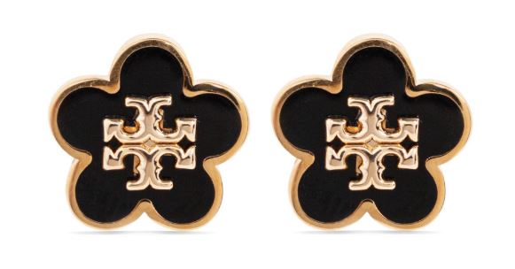 Tory Burch Bijoux Black And Gold Brass
