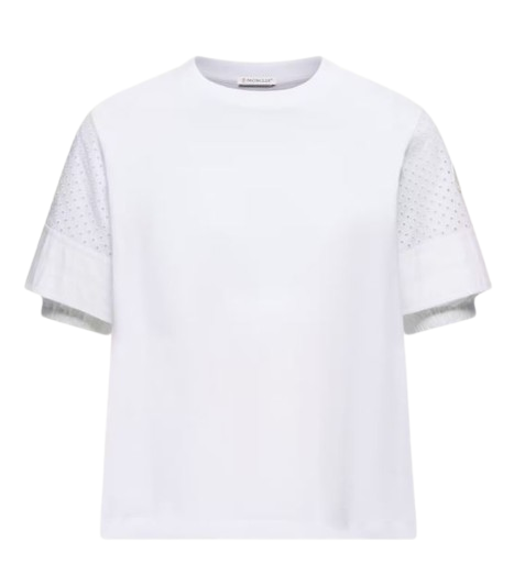 Moncler T-shirts and Polos White