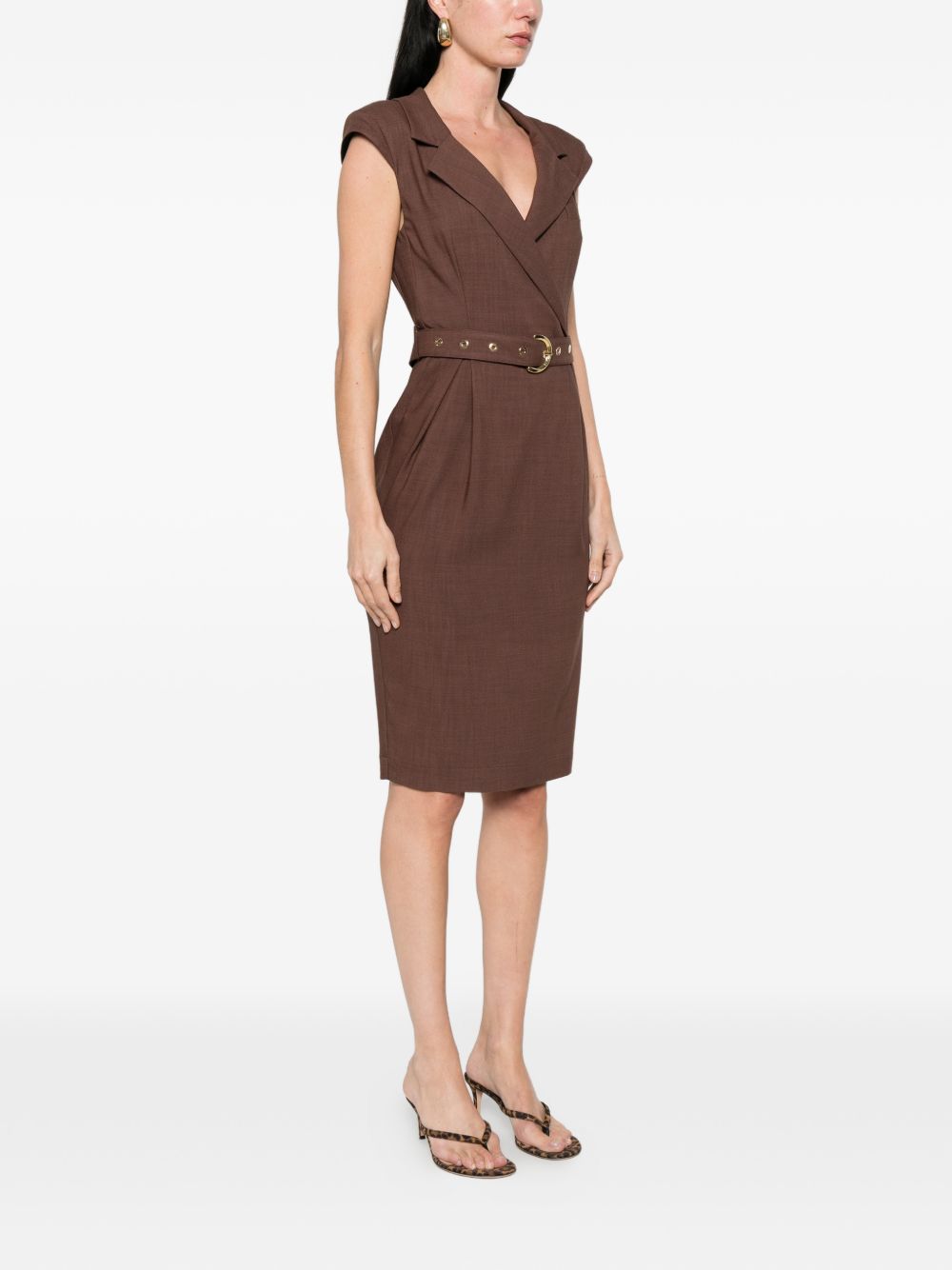 Pinko Dresses Marrone Terra Vi Pl Ea