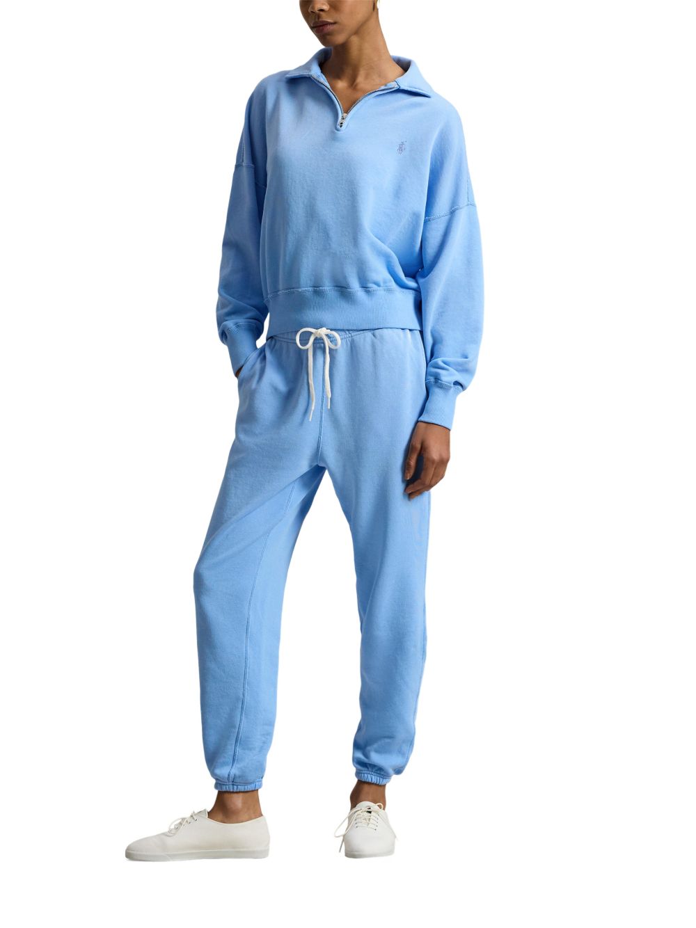 Ralph Lauren Trousers Blue Cotton Polyester