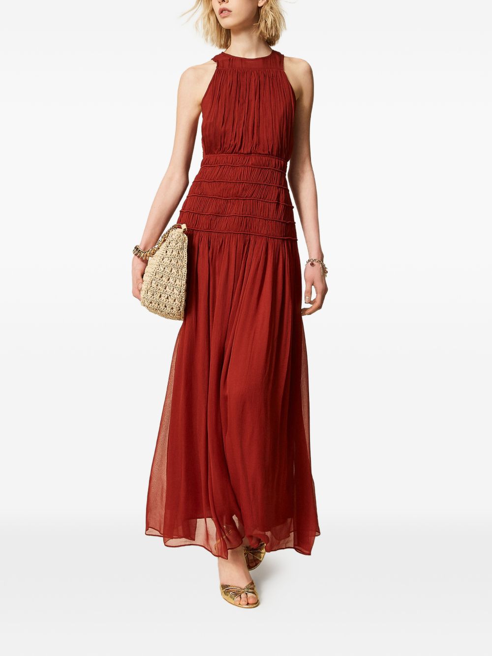 Twin-set Dresses Brown Henna