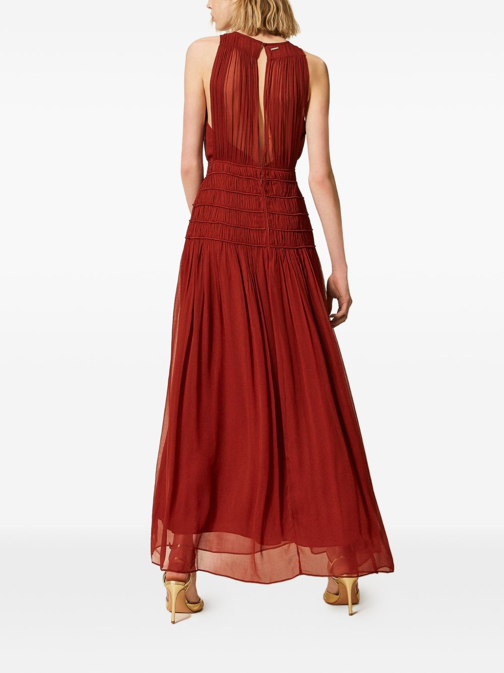 Twin-set Dresses Brown Henna