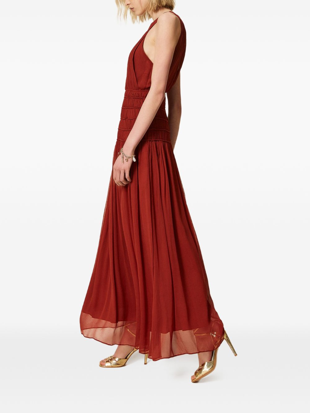Twin-set Dresses Brown Henna