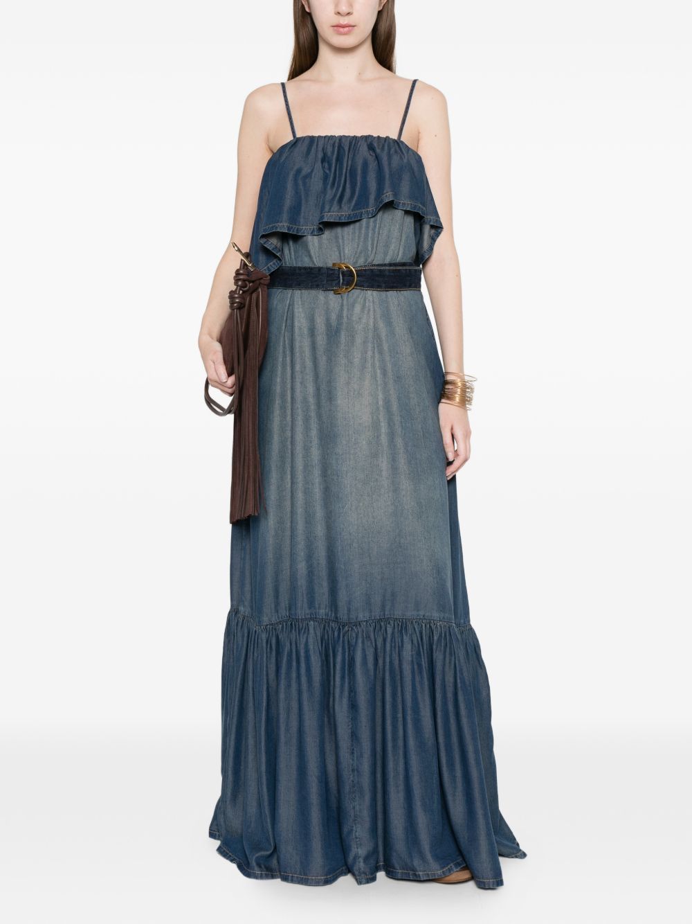 Pinko Dresses Denim Medio-scuro