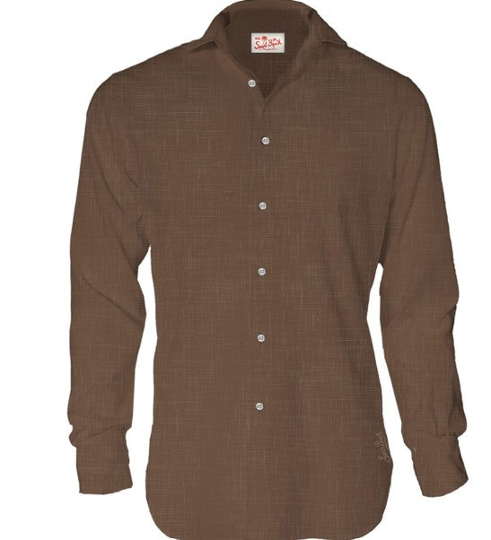 Saint Barth Shirts Brown