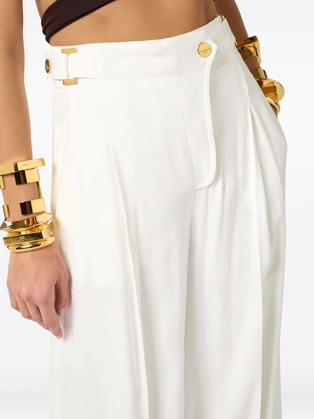 Elisabetta Franchi Trousers Ivory