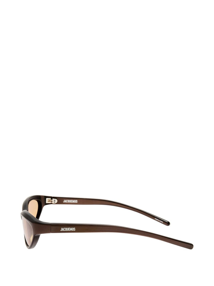 JACQUEMUS Sunglasses Brown/silve/amber