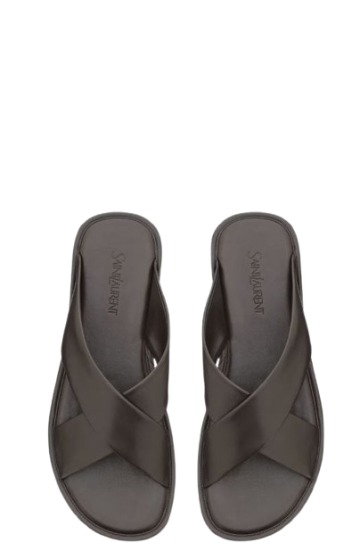 Saint Laurent Flat shoes Harris Eagle Brown