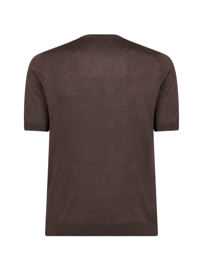 Tagliatore T-shirts and Polos Brown