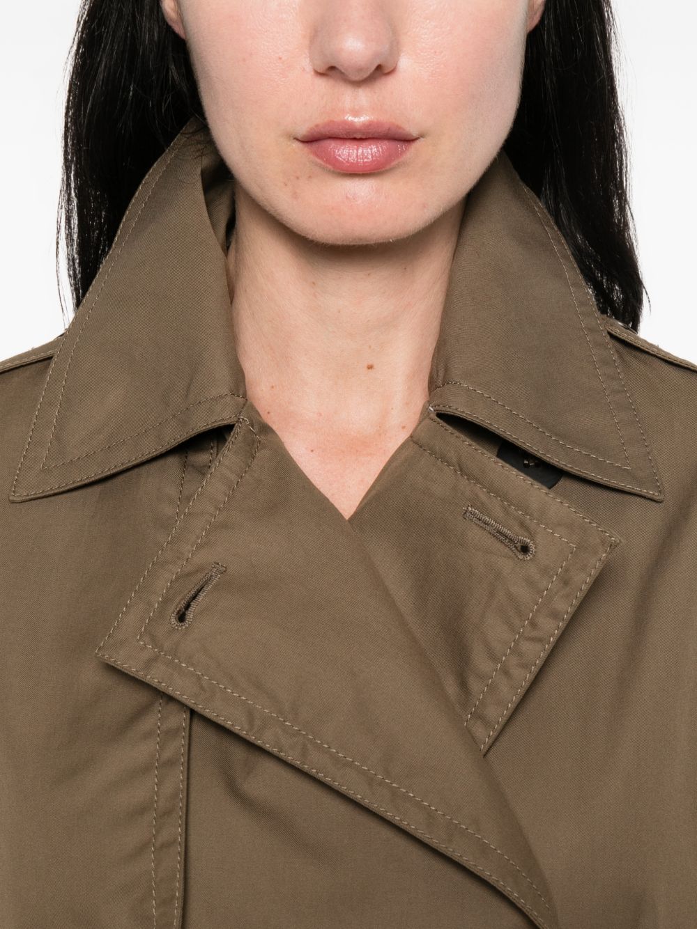 Max Mara Studio Coats Verde Kaki