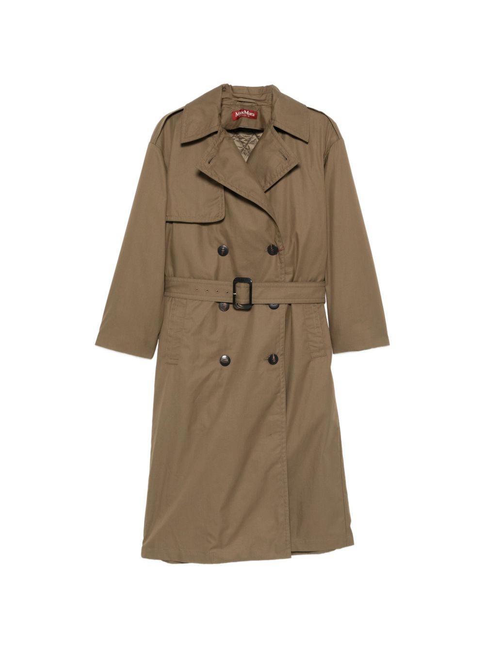 Max Mara Studio Coats Verde Kaki